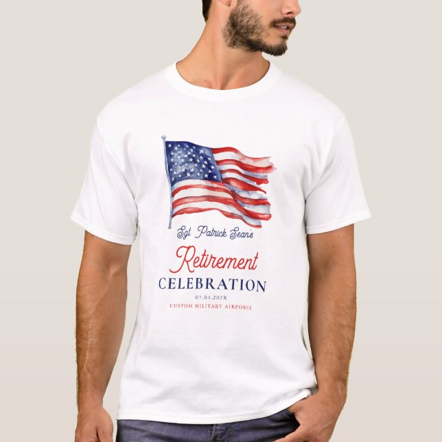 Camiseta Bandera estadounidense moderna 4 de julio: Jubilac (Anverso)