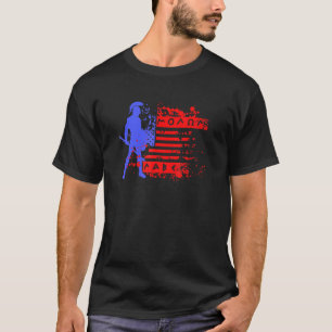Camiseta Bandera Estadounidense Molon Labe Estrellas Y Raya