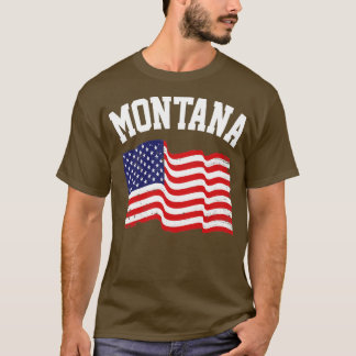 Camiseta Bandera estadounidense Montana1