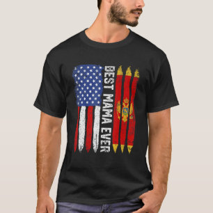 Camiseta Bandera estadounidense Montenegro Bandera Mejor Ma