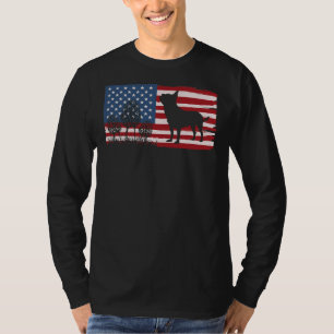 Camiseta Bandera estadounidense Morel Mushroom Amp Chihuahu