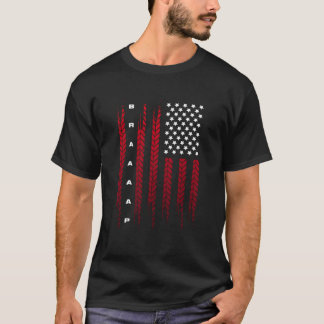 Camiseta Bandera estadounidense Motocross Motocross Dirt Bi