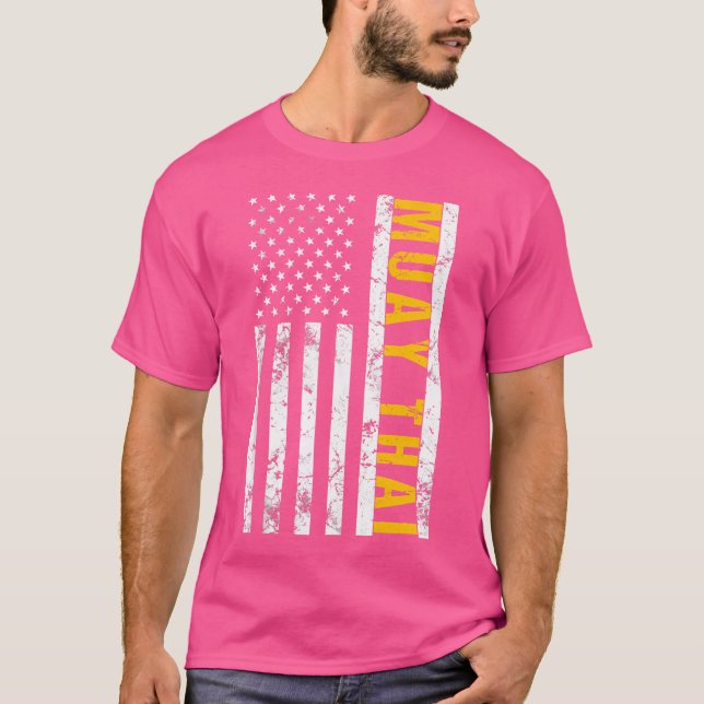 Camiseta Bandera estadounidense Muay Thai (Anverso)