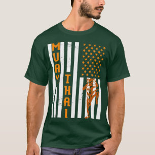 Camiseta Bandera estadounidense Muay Thai