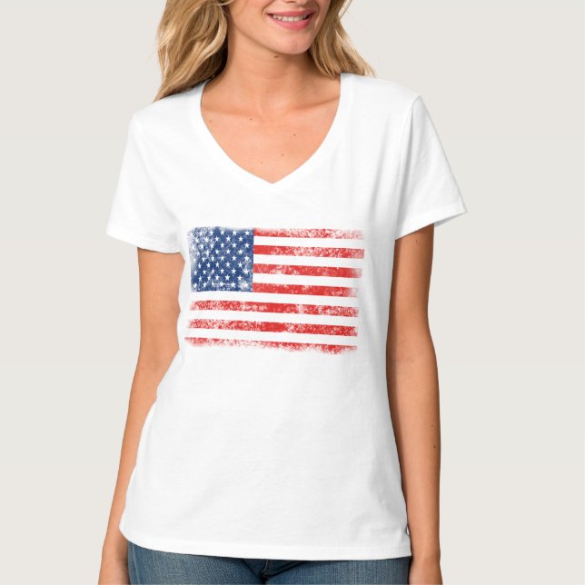 Camiseta Bandera estadounidense muy perturbada por Guay (Anverso)