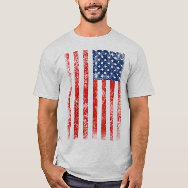 Camiseta Bandera estadounidense muy perturbada por Guay (Anverso)