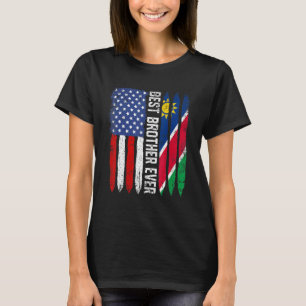 Camiseta Bandera estadounidense Namibia Bandera Mejor Herma