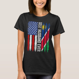 Camiseta Bandera estadounidense Namibia Bandera Mejor Marid