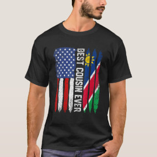 Camiseta Bandera estadounidense Namibia Bandera Mejor Primo