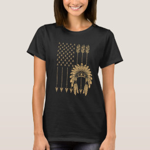 Camiseta Bandera estadounidense nativa Guay Usa Tribe Patri