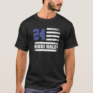 Camiseta Bandera estadounidense Nikki Haley 2024