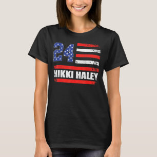 Camiseta Bandera estadounidense Nikki Haley 2024 Bandera es