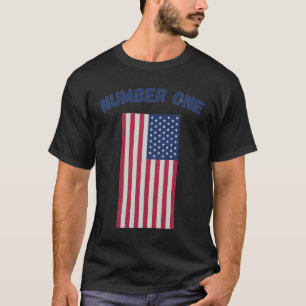 Camiseta Bandera estadounidense número uno Colección Patrió