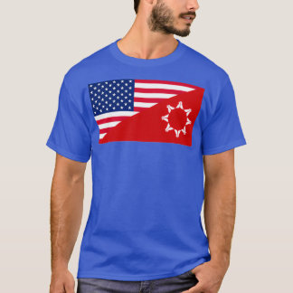Camiseta Bandera estadounidense Oglala Lakota 