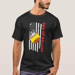 Camiseta Bandera Estadounidense Papá Baloncesos Voleibol