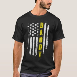 Camiseta Bandera Estadounidense Papá Conductor de Grúa en l