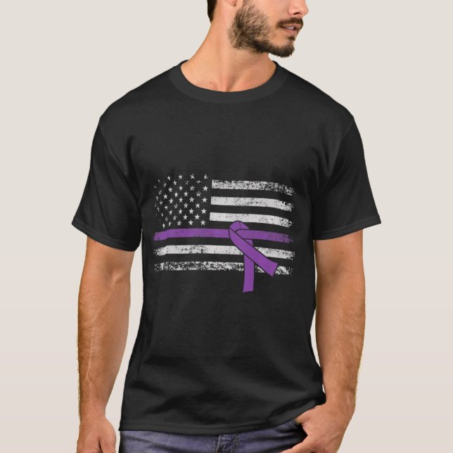 Camiseta Bandera estadounidense para la toma de conciencia  (Anverso)