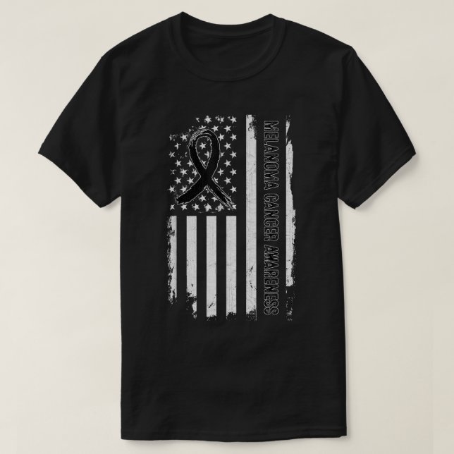 Camiseta Bandera estadounidense para la toma de conciencia  (Diseño del anverso)