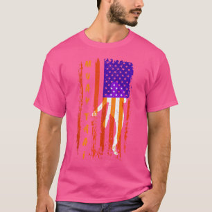 Camiseta Bandera estadounidense patriota Tailandia arte mar