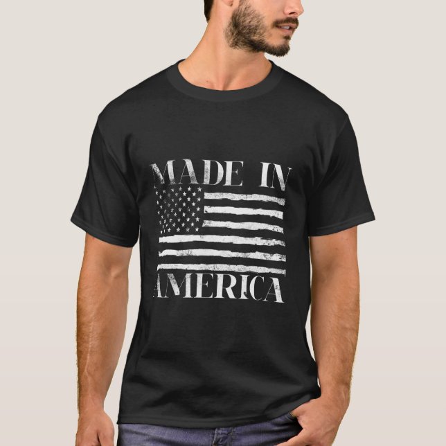 Camiseta Bandera Estadounidense Patriótica (Anverso)