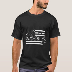 Camiseta Bandera Estadounidense Patriótica 1776 We The Peop