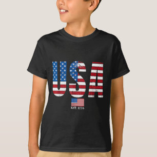 Camiseta Bandera estadounidense patriótica 4 de julio Améri