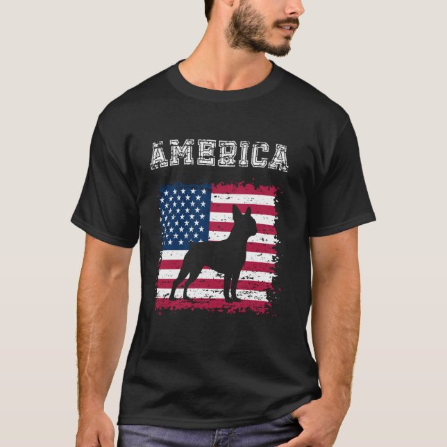 Camiseta Bandera estadounidense patriótica 4 de julio de Bo (Anverso)