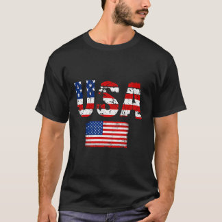 Camiseta Bandera Estadounidense Patriótica 4 De Julio Día D