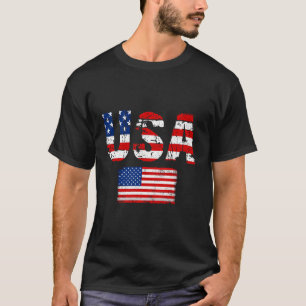 Camiseta Bandera Estadounidense Patriótica 4 De Julio Día D