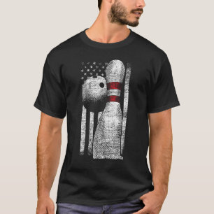 Camiseta Bandera estadounidense Patriótica Americana Bowler
