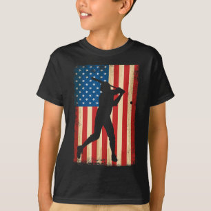 Camiseta Bandera Estadounidense Patriótica Béisbol, Más De