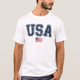 Camiseta Bandera estadounidense patriótica con problemas
