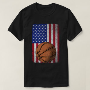 Camiseta Bandera Estadounidense Patriótica De Baloncesto El