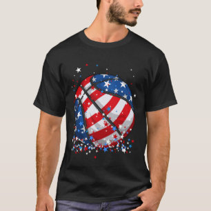Camiseta Bandera estadounidense patriótica de baloncesto el
