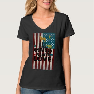 Camiseta Bandera estadounidense patriótica de caballo vinta