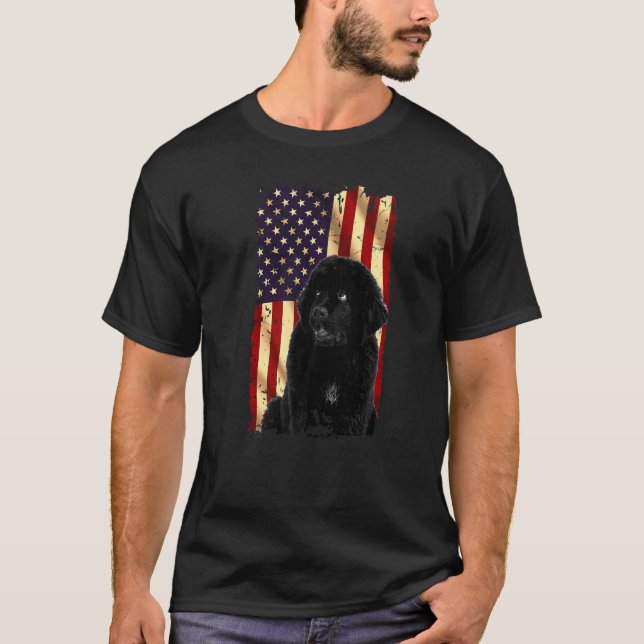 Camiseta Bandera estadounidense patriótica de Terranova, 4  (Anverso)