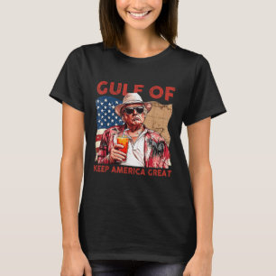 Camiseta Bandera Estadounidense Patriótica Del Golfo De Est