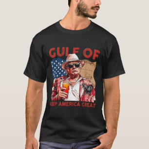 Camiseta Bandera Estadounidense Patriótica Del Golfo De Est