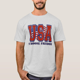 Camiseta Bandera estadounidense patriótica EEUU Elijo liber