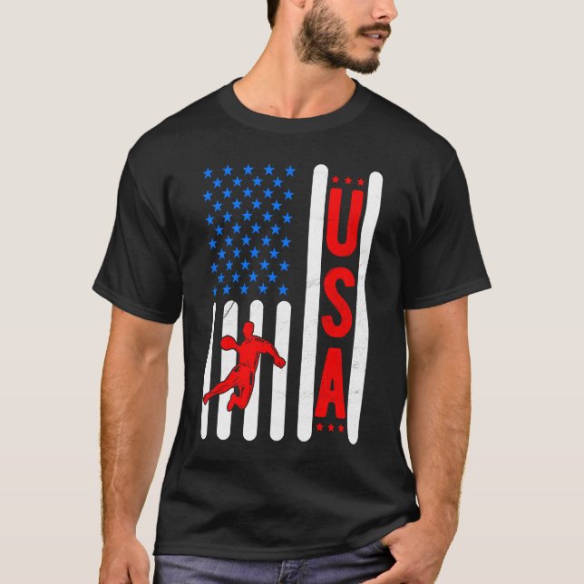 Camiseta Bandera estadounidense Patriótica Estados Unidos H (Anverso)