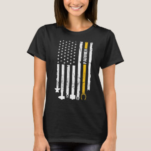 Camiseta Bandera Estadounidense Patriótica Farrier Ue Horse