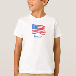 Camiseta Bandera estadounidense patriótica personalizada