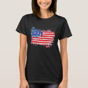 Camiseta Bandera Estadounidense Patriótica Por Veterano Ciu