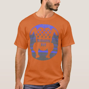 Camiseta Bandera estadounidense patriótica turca angustiada