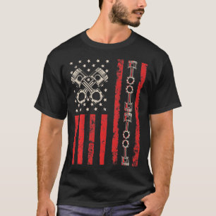 Camiseta Bandera estadounidense Piston Muslo para Mechani P