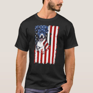 Camiseta Bandera estadounidense Pitbull norteamericana de G