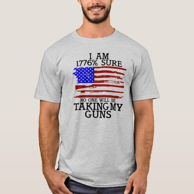 Camiseta Bandera estadounidense por los derechos divertidos (Anverso)