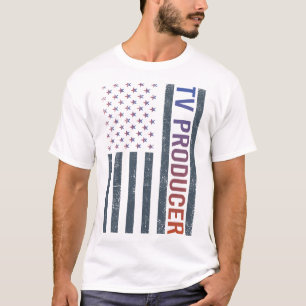 Camiseta Bandera estadounidense - Productor de televisión