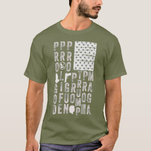 Camiseta Bandera estadounidense ProGod ProLife ProGun ProTr