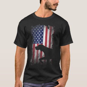 Camiseta Bandera estadounidense puntera alemana al descubie